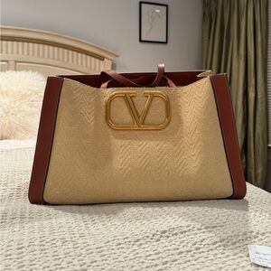 Valentino Garavani wicker tote
